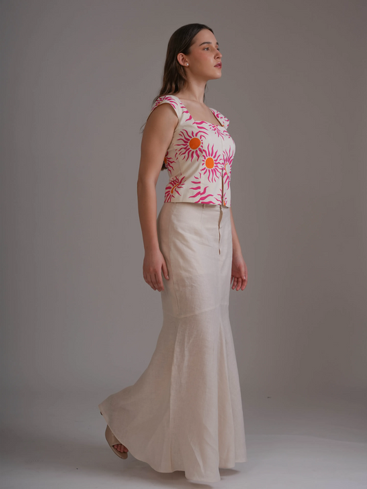 Pink Sunflower Top
