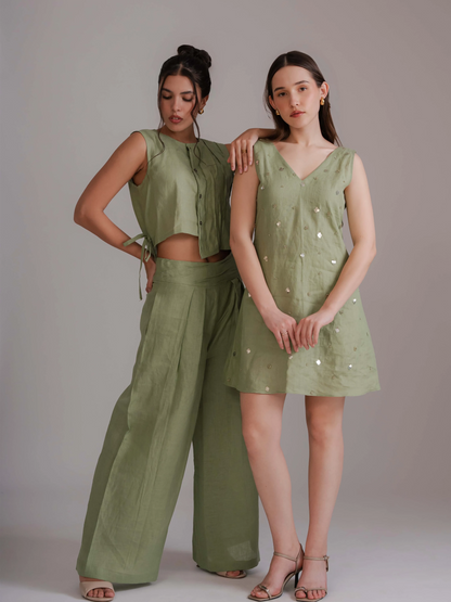 Ever Green Beaded Dress