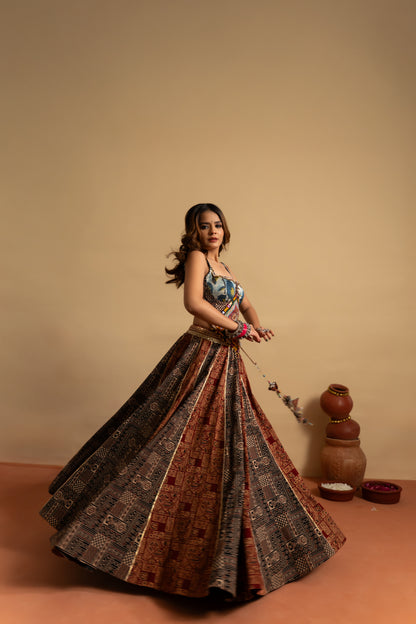 Heritage Print Navratri Chaniya Choli