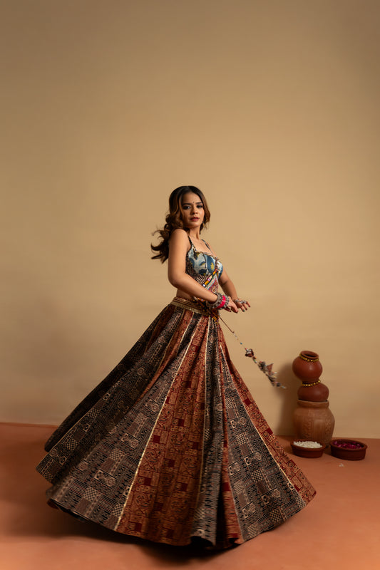Heritage Print Navratri Chaniya Choli