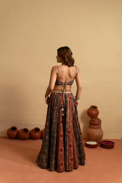 Heritage Print Navratri Chaniya Choli